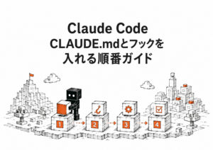 【保存必須】CLAUDE.mdとフックを入れる順番ガイド