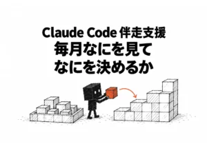 【保存版】Claude Code 伴走支援｜導入後の月次の進め方ガイド